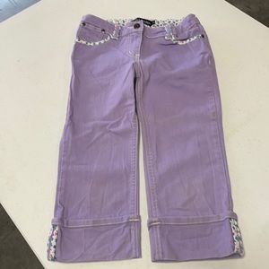 Mini Boden girls Capri shorts size 10